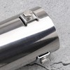 Car exhaust tailpipe, exhaust trims, tailpipes bent downwards, suitable for