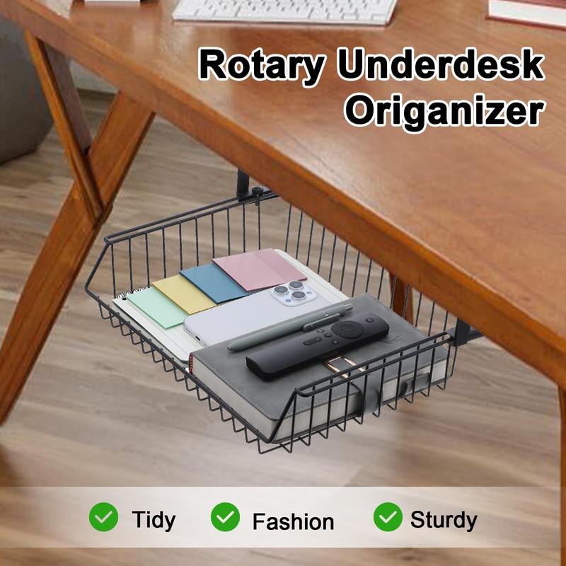 Under Desk Drawer, Slide Out Design,No Drill Metal Under Desk