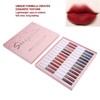 24pcs LANGMANNI Matte Lip Glaze Set Waterproof NonStick Cup Lip
