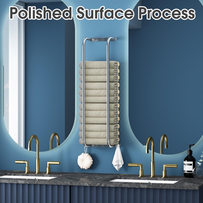 Danpoo Towel Racks for Bathroom Wall Mounted, Towel Storage Organizer,