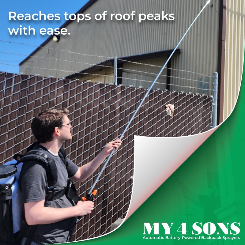 My4Sons Adjustable Telescoping Wand Compatible with Any Backpack Sprayer with