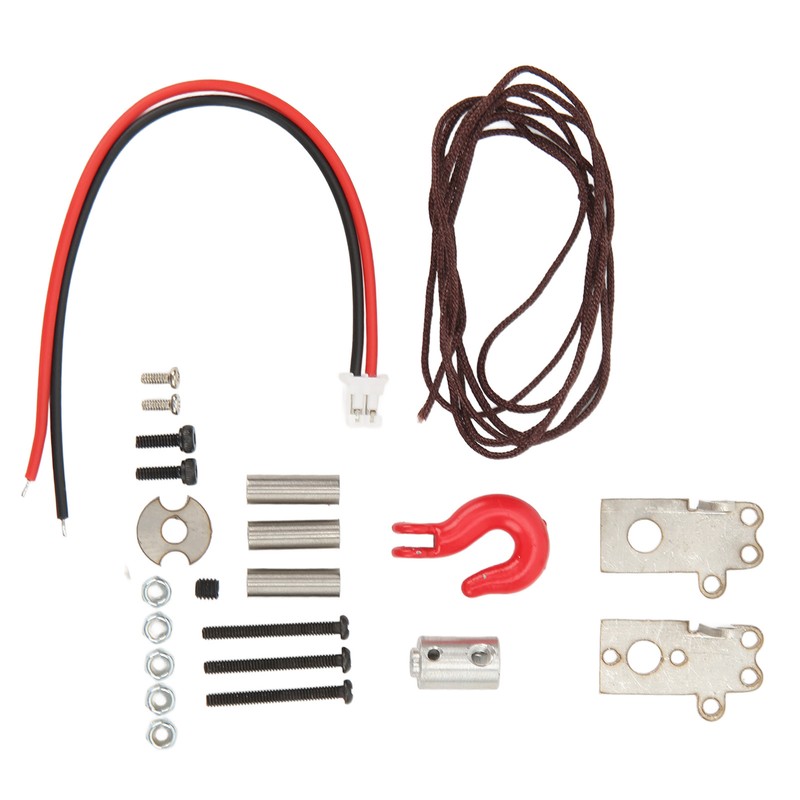 RC Model Winch Set Remote Control Vehicle Winch with Brackets