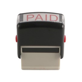 Ieron Self Inking Rubber Stamp Refillable Red Ink Preinstalled 11x 35mm Bold Text Pre Inked Business Office Stamp Work Document