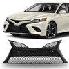 waltyotur Front Bumper Hood Grille Lower Glossy Black Mesh Style
