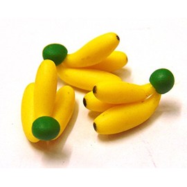 Tumdee Miniatures Dolls House Miniature Set of 3 Small Banana Bunches Miniature Accessory