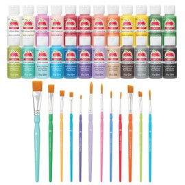 Apple Barrel - Kit de pintura acrílica para manualidades, acabado mate, 36 piezas