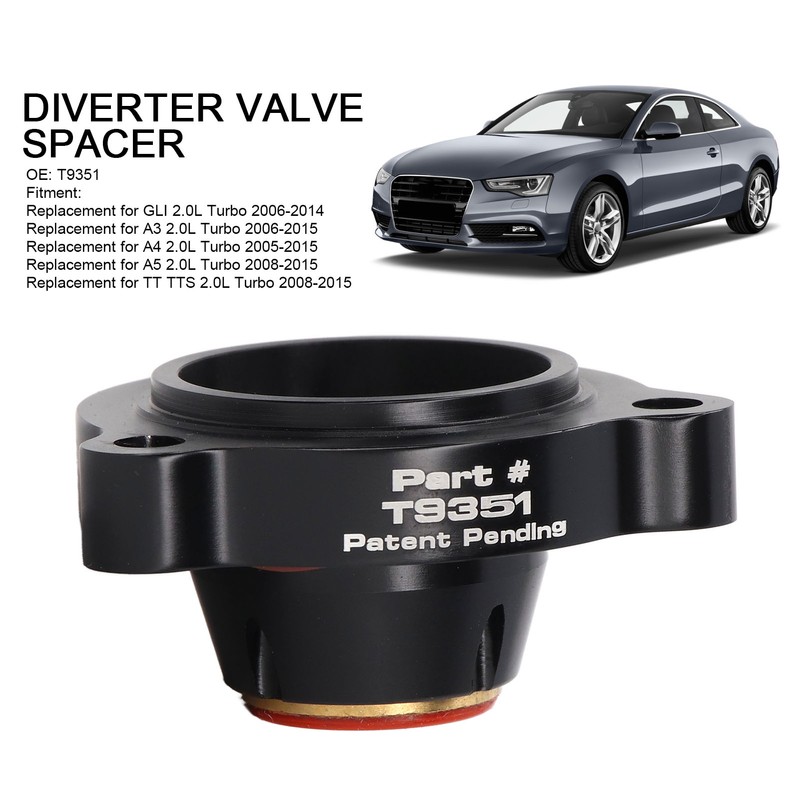 Diverter Valve Spacer T9351 Metal Blow Off Valve Adapter Replacement