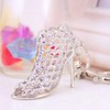 Lurrose High Heels Crystal Key Ring - Rhinestone Shoe Pendant