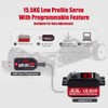 AGFRC 15.5KG Low-Profile High-Torque Steering-Servo - Brushless Digital Metal Gear