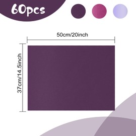 Bouiexye 60 Sheets Purple Tissue Paper Multicolor Tissue Paper Bulk Gift Wrapping for DIY Art Craft Floral Birthday Baby Shower Party Festival