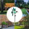 Afirst Solar Hummingbird Wind Spinner, Metal Kinetic Garden Stake Lights