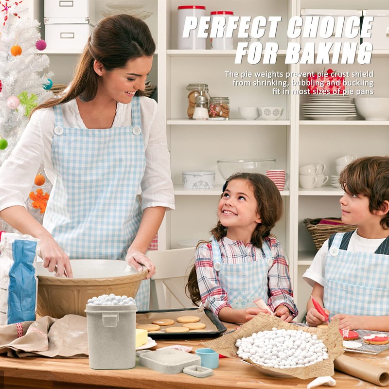 EIMMBD Ceramic Pie Weights Baking Beans 2.2 LB,10mm pie weights