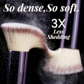 BS-MALL Makeup Brushes Premium Synthetic Foundation Powder Concealers Eye Shadows Silver Black Makeup Brush Sets(18 Pcs)