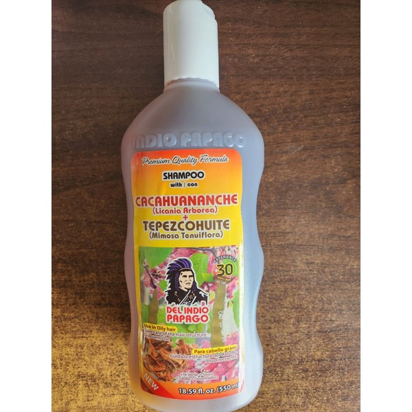 DEL INDIO PAPAGO SHAMPOO WITH CACAHUANANCHE & TEPEZCOHUITE FOR OILY HAIR DEL INDIO PAPAGO 18.59 F