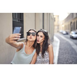 Awegift Women Jewelry Name Necklace Big Initial Gold Plated Best Friend Women Gift for Her Jade