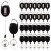 APACALI 30PCS Retractable Keychain, Heave Duty Retractable Badge Holder, Lanyard