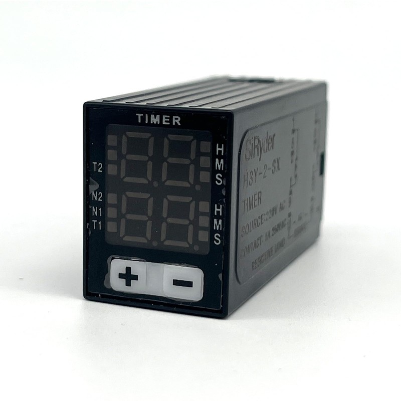 SiRyder Timer 220V 0.1S-99H Digital Relay Cycle Control with Socket