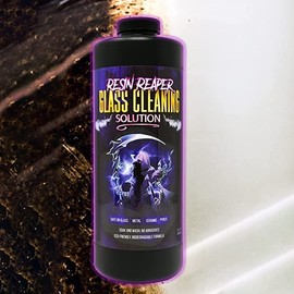 Resin Reaper Glass Cleaner 32 OZ | Pipe Cleaner | Safe on Glass, Metal, Ceramic, and Pyrex | 420 710 Friendly Cleaning | Soak and Wash - No Abrasives - Eco-Friendly, Biodegradable Formula