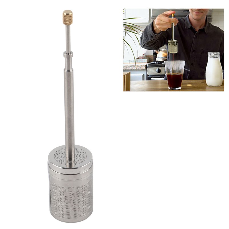 Coffee Filter Manual Press Stainless Steel Coffee Stainer Anti Stick