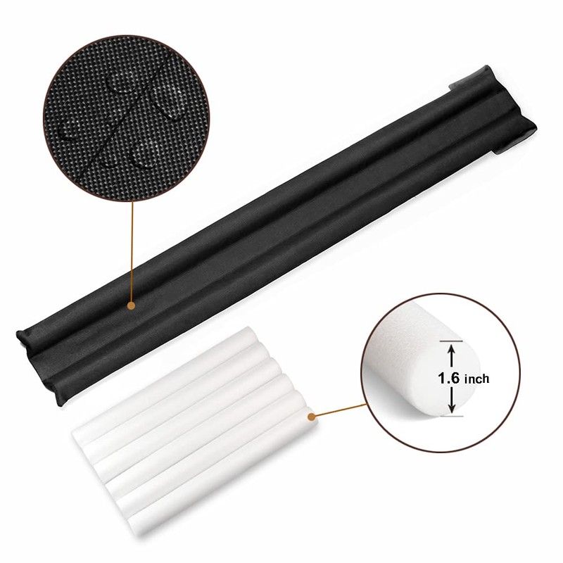 Efoxcity Waterproof Twin Door Draft Stopper Adjustable Size 30" to