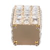 European Style Crystal Storage Box Crystal Jewelry Trinket Box Square