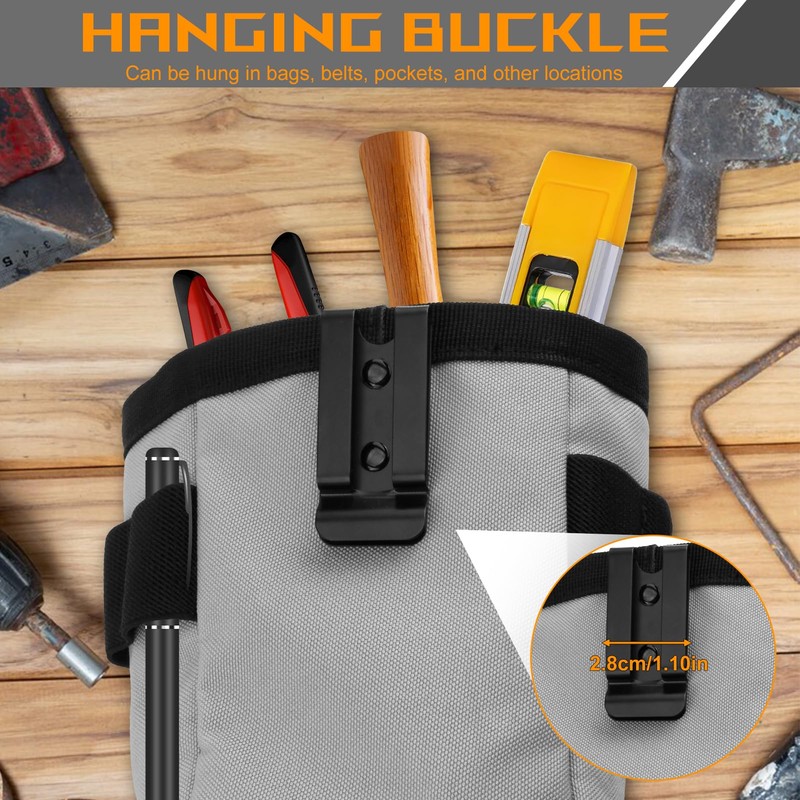 Clip-On Tool Belt Bag,Carpenter and Electrician Tool Pouch for Tools,Heavy