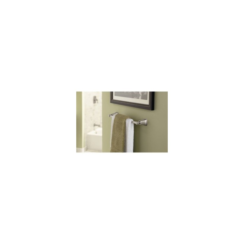 Moen YB5424WR Kingsley 24-Inch Bathroom Single Towel Bar, Wrought Iron