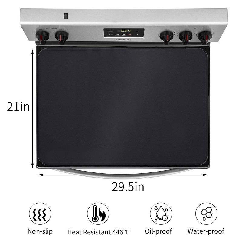 Electric Stove Top Cover - 29.5 * 21Inch Silicone Coated