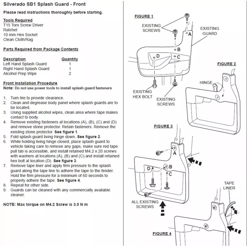 Unbranded 4 Pcs OEM Spec Fitment Splash Mud Guards Flaps