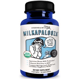 Legendairy Milk Milkapalooza Lactation Supplement for Breastfeeding Moms, Increase Breast Milk Supply with Organic Moringa, Fennel, Nettle, & Shatavari, Vegan Postpartum Essentials Fenugreek-Free 60ct