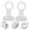 RORPOIR 2pcs Curtain Rod Bracket Hooks for Curtains Clothes Hanging