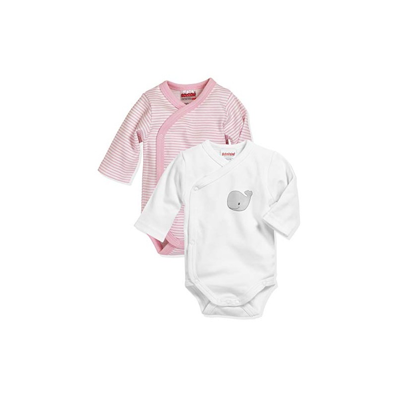 Schnizler Unisex Baby Bodysuits Whale Design - Pack of 2