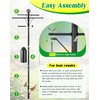 Ceoighe 95 Inch Bird Feeder Pole with Torpedo Squirrel Proof