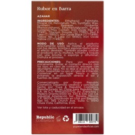 Republic Cosmetics - Blush En Barra Azahar (Vino Bronceado)
