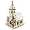 Wooden Church to Assemble 22.5cm x 11.5cm x 13.5cm