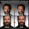 Kit de alisador de barba para hombres, kit de crecimiento