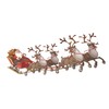 Medium (625mm Wide) Single Santa Sleigh and Reindeer Full Colour