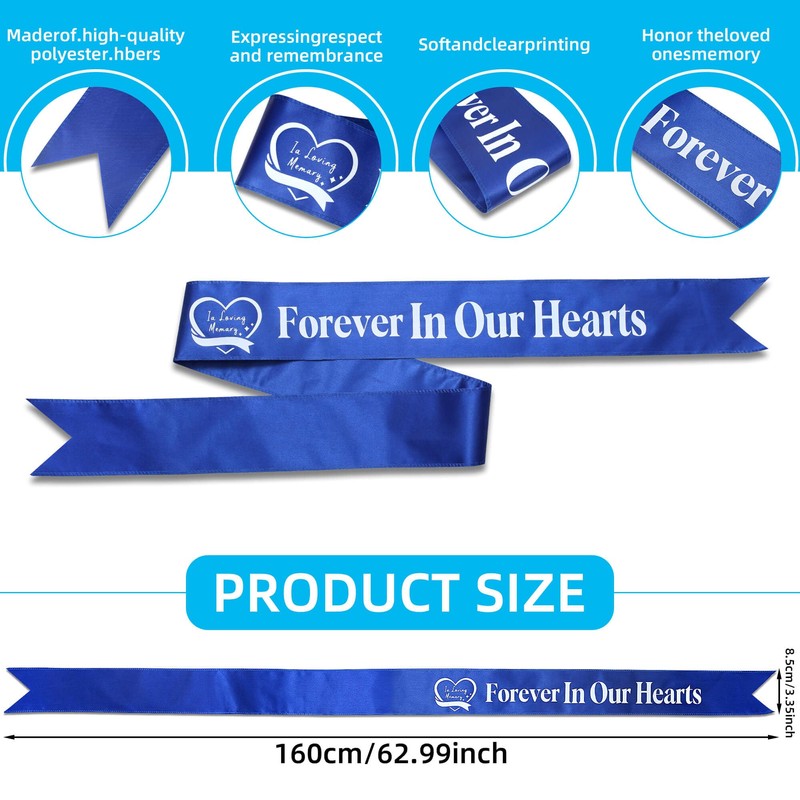 Elegant Funeral Wreath Sash – Funeral Sash Memorial Wreath Sash