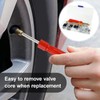 FENGRUI 37 Pcs Car Tyre Valve Removal Tool Set,4-WayValve Tool