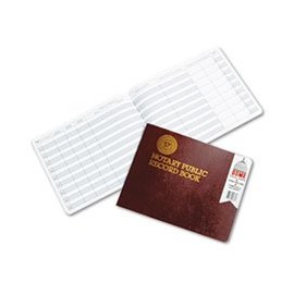 (6 Pack Value Bundle) DOM880 Notary Public Record, Burgundy Cover, 60 Pages, 8 1/2 x 10 1/2