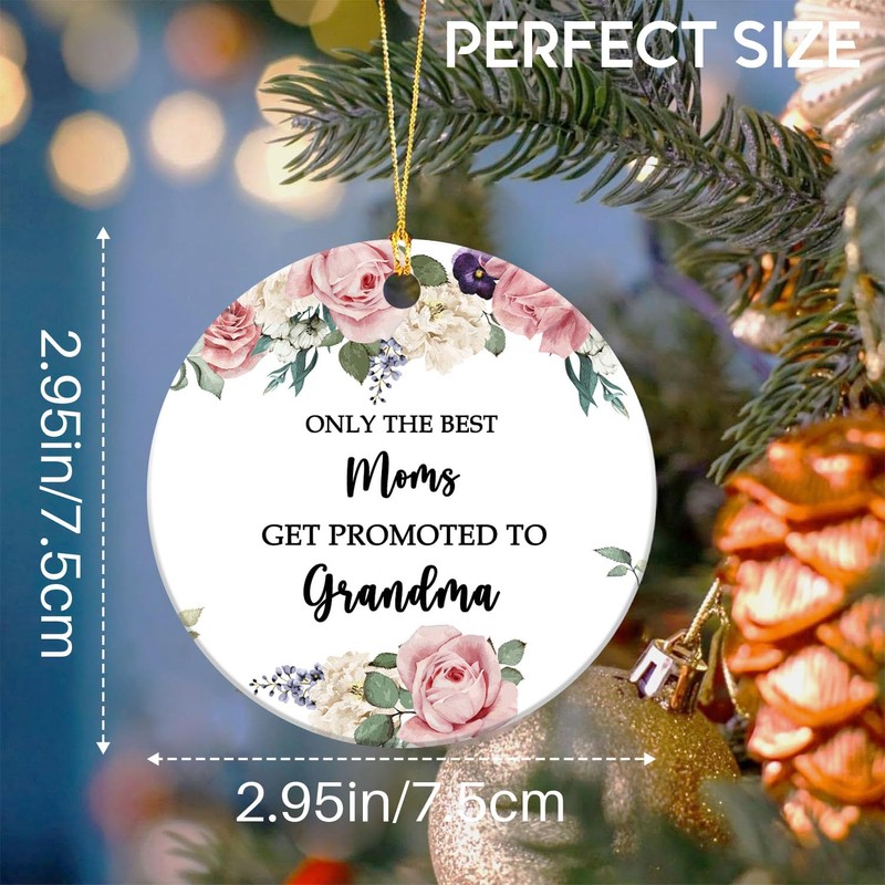 Grandma Gift Christmas Ornament 2025-Only The Best Moms Get Promoted