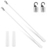 Bokon 2 Pieces White Fiberglass Blind Wand Vertical Blinds Stick
