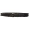 Genuine Vintage Retro Circle Studded Leather Belt - Interchangeable buckle,
