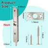 Ceoighe 2 Pack 7 Inch Flush Bolt for Double Door,