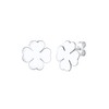Elli Women Silver 925 Sterling Silver Cloverleaf Earrings