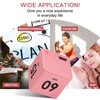 Weewooday Cube Timer, Gravity Sensor Flip Timer for ADHD Productivity,