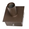 6" Square Pole Mount with 2-3/8" O.D. Tenon Adaptor Bracket,