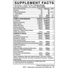 Defy Pre-Workout - Variant: Watermelon Lemonade