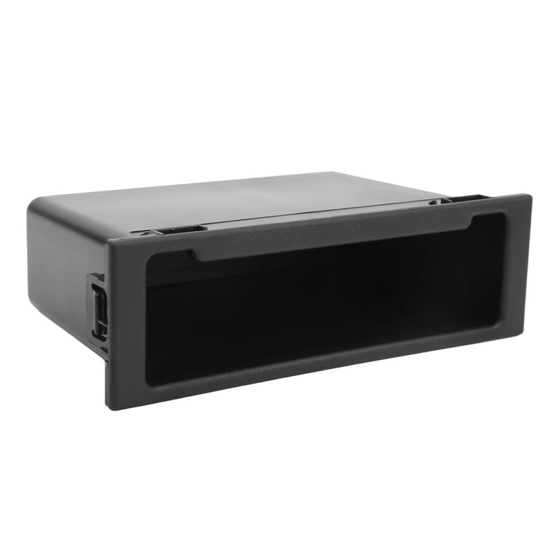 Car Stereo Radio Storage Box Black Large Storage Space Dash