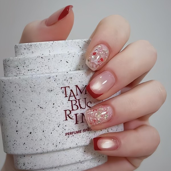 Virellay 30 Pieces Cat Eye Press On Nails - Nails